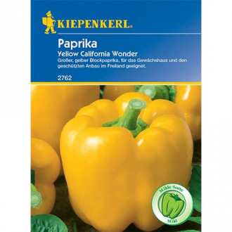 Kaliforniai paprika Yellow California Wonder kép 4