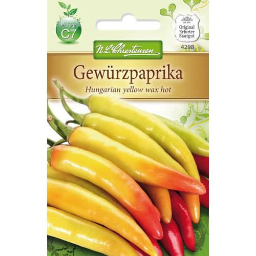Csípős paprika Magyar Yellow Wax Hot termék fotó 1 Csípős paprika Magyar Yellow Wax Hot kép 1 termék 86117